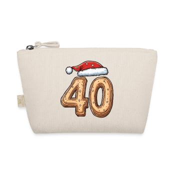 40 Number Biscuit Christmas - Organic Pouch - nature - Front