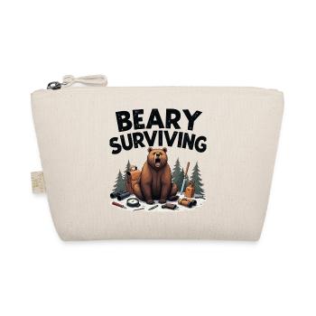 Beary Surviving: Wilderness Gear Tee - Organic Pouch - nature - Front
