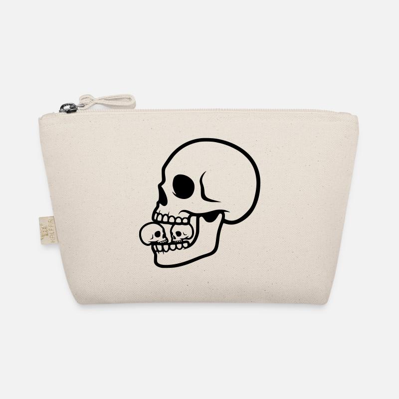 Makaberer Totenkopf | Horror Design Bio-Täschchen