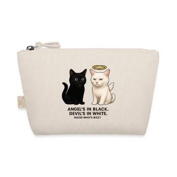 Angel vs. Devil Cats - Organic Pouch - nature - Front