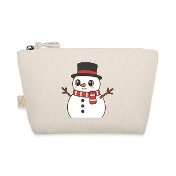 Snowman - Organic Pouch - nature - Front