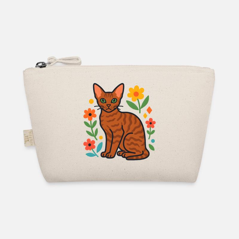 Le chat de Devon Rex dans la parade florale Trousse biologique