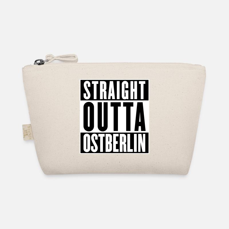 Straight outta Ostberlin (Farbe änderbar) - Bio-Täschchen - Natur