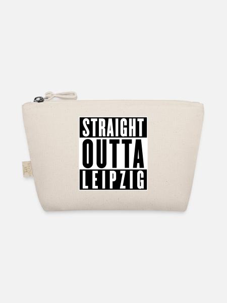 Straight outta Leipzig (Farben änderbar) - Bio-Täschchen - Natur - Vorne
