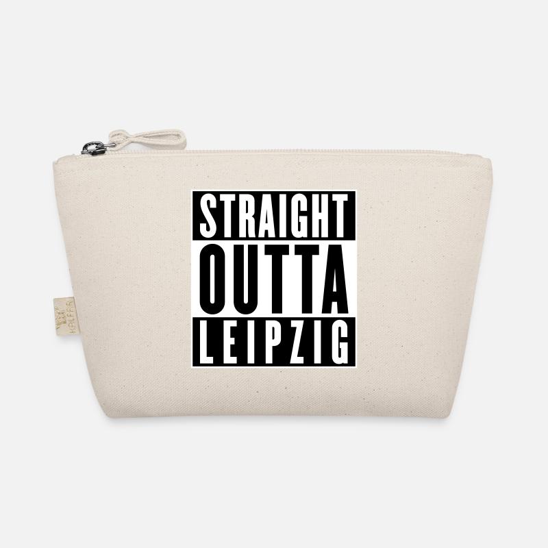 Straight outta Leipzig (Farben änderbar) - Bio-Täschchen - Natur