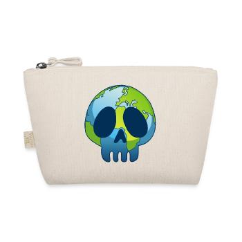 The skull of planet Earth - Organic Pouch - nature - Front