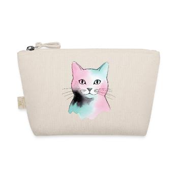 Pastel Cat Watercolors - Organic Pouch - nature - Front