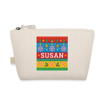 Personalisierte Susan-Weihnachtskunst - Bio-Täschchen - Natur - Vorne