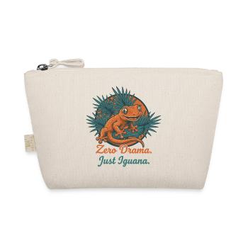 Zero Drama, Just Iguana - Organic Pouch - nature - Front