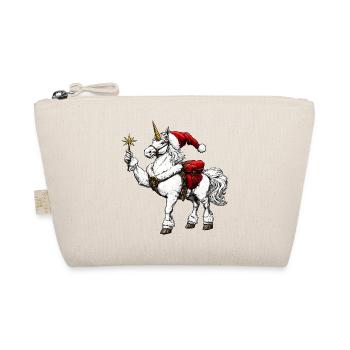 Unicorn Christmas - Organic Pouch - nature - Front