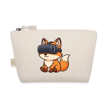 Süßes Eichhörnchen Gamer Cartoon Zocker - Bio-Täschchen - Natur - Vorne