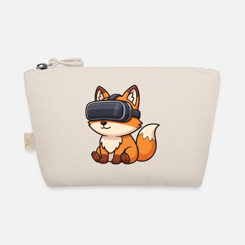 Süßes Eichhörnchen Gamer Cartoon Zocker Bio-Täschchen