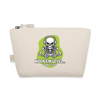 Gamer Skeleton One More Level - Organic Pouch - nature - Front