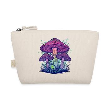 Lila Psychedelische Pilze - Bio-Täschchen - Natur - Vorne