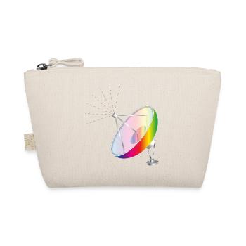 Bunte Satellitenschüssel im futuristischen Stil - Bio-Täschchen - Natur - Vorne