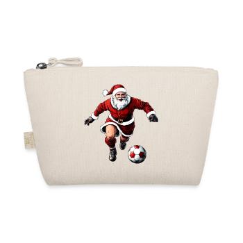 Footballer Christmas - Organic Pouch - nature - Front