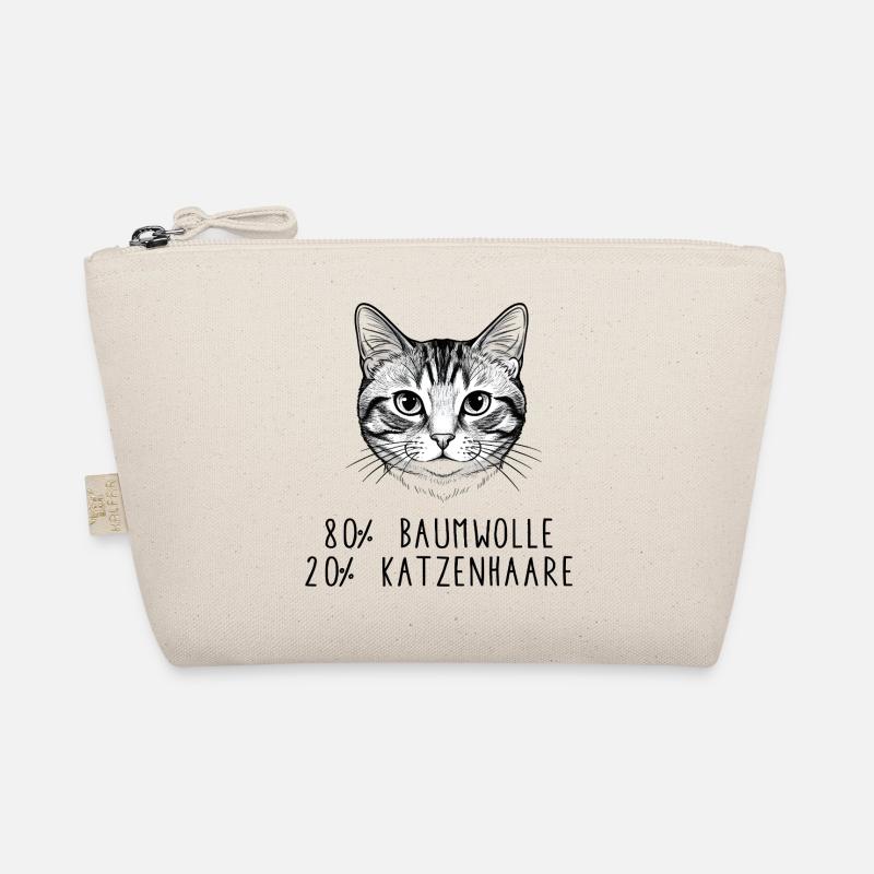 Drôle de design en coton en poil de chat Trousse biologique