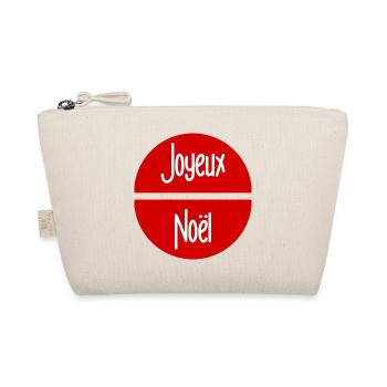 MERRY CHRISTMAS. CHRISTMAS. MERRY CHRISTMAS. MERRY CHRISTMAS - Organic Pouch - nature - Front