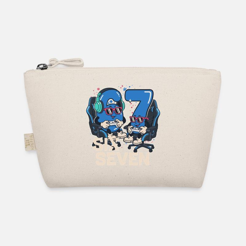 6 7 Six Seven Aura Points Kids Gaming Meme - Organic Pouch - nature