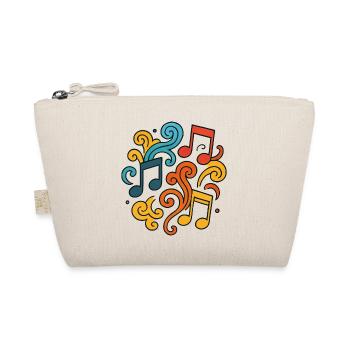 Colorful musical notes - Organic Pouch - nature - Front