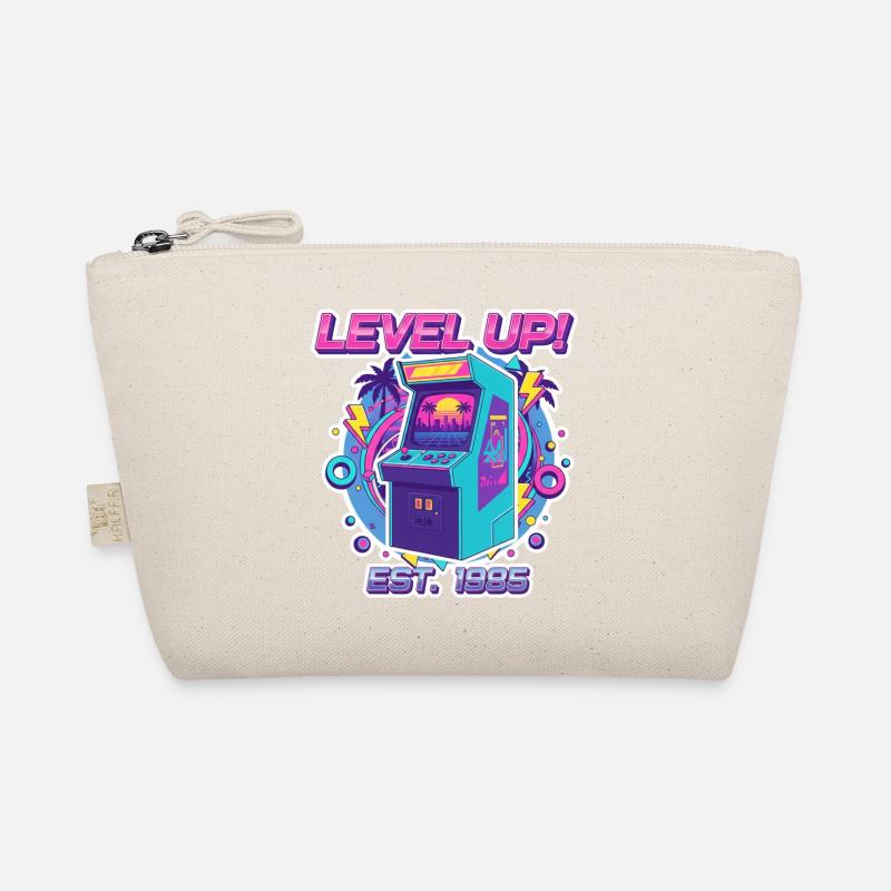 Level Up 1985 – Retro Arcade Automat Design Bio-Täschchen