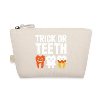 Trick or Teeth Halloween Tee - Organic Pouch - nature - Front