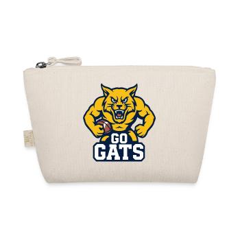 Go Cats Football Wildcat Mascot - Organic Pouch - nature - Front