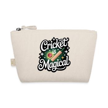 Funny Cricket Saying Vintage Cricket Game - Organic Pouch - nature - Front