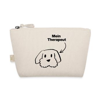 MY THERAPIST: DOG! 🐶 DOGLOVER FUR NOSES DOGS - Organic Pouch - nature - Front
