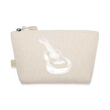 Ukulele Sketch - Organic Pouch - nature - Front
