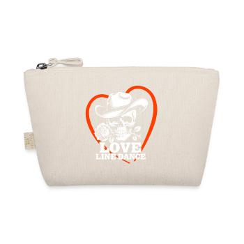 Love Line Dance Skull - Organic Pouch - nature - Front