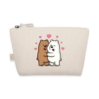 Câlins d’ours avec des cœurs - Trousse biologique - nature - Devant
