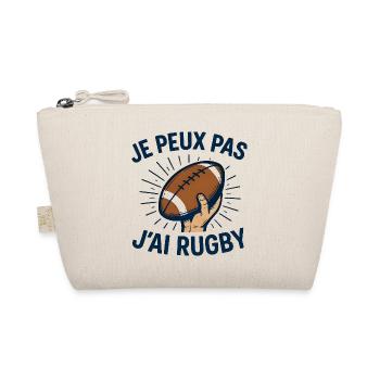 Je peux pas j'ai rugby - Trousse biologique - nature - Devant