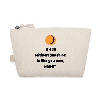 Orange Moon Silhouette - Organic Pouch - nature - Front