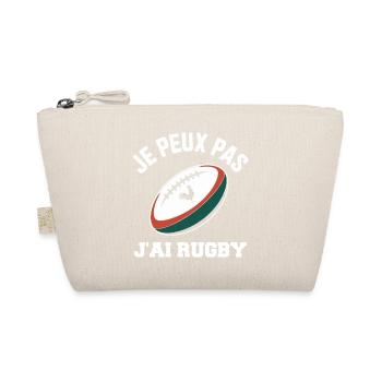 Ich kann nicht, ich habe Rugby. - Bio-Täschchen - Natur - Vorne