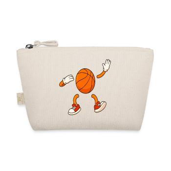 Funny Basketball Character Cartoon Design - Organic Pouch - nature - Front