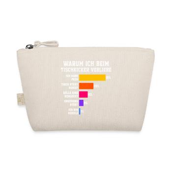Warum ich beim Tischkicker verliere Tischfussball - Bio-Täschchen - Natur - Vorne