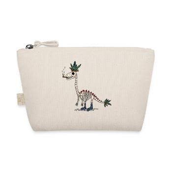 Stoner Dino Skeleton Joint & Flowers - Organic Pouch - nature - Front
