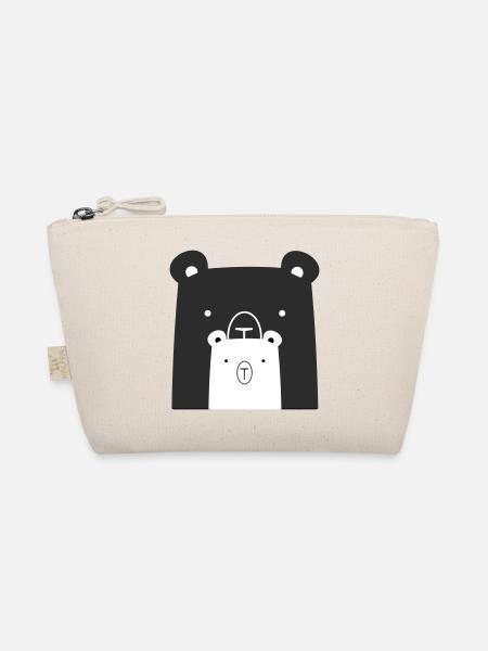 Bear Bear Polar Bear Brown Bear I Gift Idea - Organic Pouch - nature - Front