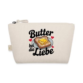 Butter at Love Funny Breakfast Saying - Organic Pouch - nature - Front