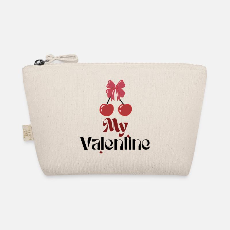 My Valentine Cherry Bow Bio-Täschchen