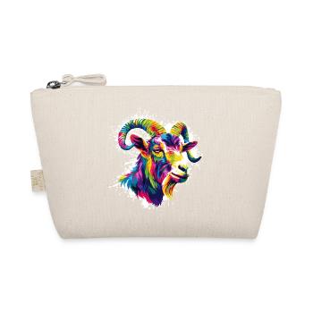 Colorful ram head - Organic Pouch - nature - Front