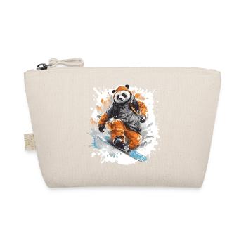 Panda Snowboard - Organic Pouch - nature - Front