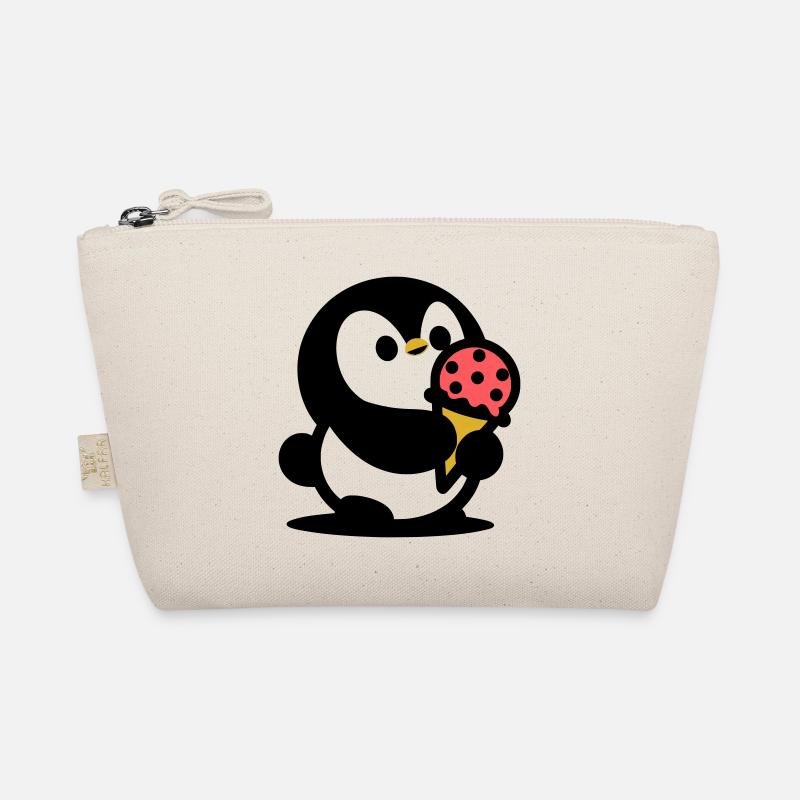 Kleiner Pinguin mit Eis Bio-Täschchen