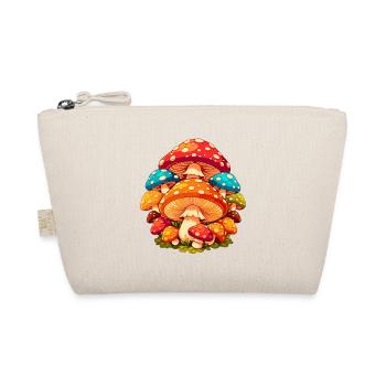 Colorful Toadstools Cartoon - Organic Pouch - nature - Front
