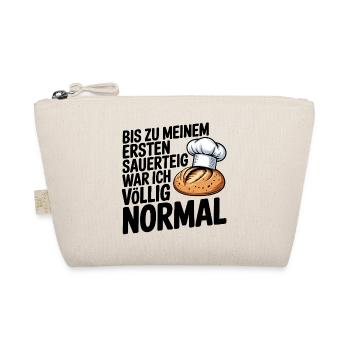 Bis zum ersten Sauerteig war ich normal - Bio-Täschchen - Natur - Vorne