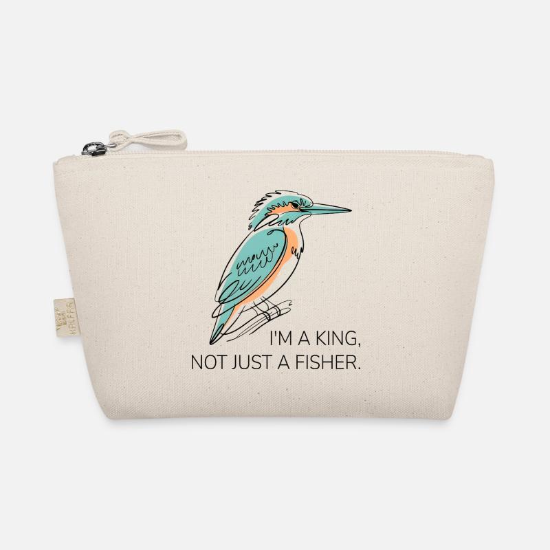 I’m a King – Eisvogel Wortspiel Design - Bio-Täschchen - Natur