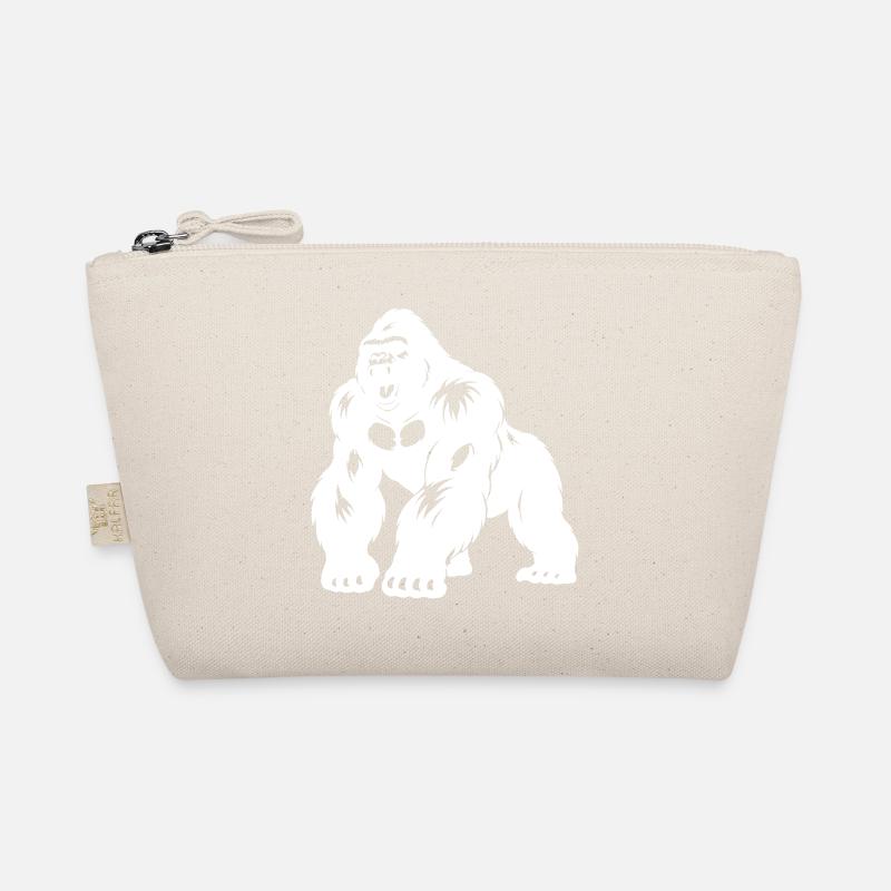 Silhouette Gorille dos argenté Trousse biologique