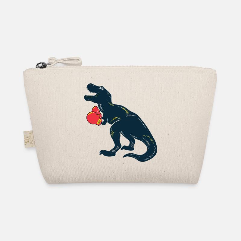 Dino Boxer Rex - Organic Pouch - nature