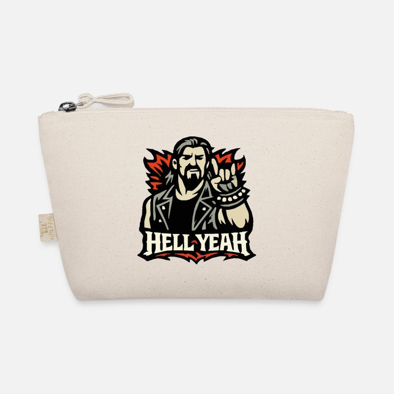 Hell Yeah Metal Zeichen Motiv Trousse biologique